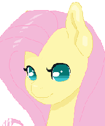 Size: 250x297 | Tagged: safe, artist:oops, fluttershy, g4, animated, blinking, eye shimmer, female, solo