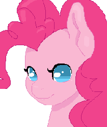 Size: 250x297 | Tagged: safe, artist:oops, pinkie pie, g4, animated, blinking, eye shimmer, female, solo