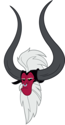 Size: 985x1897 | Tagged: safe, lord tirek, g4, twilight's kingdom, bust, head, horns, male, nose piercing, nose ring, piercing, portrait, septum piercing, simple background, solo, transparent background, vector