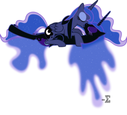 Size: 1024x924 | Tagged: safe, artist:90sigma, nightmare moon, princess luna, alicorn, pony, g4, cuddling, eyes closed, female, hug, kiss on the lips, kissing, lesbian, mare, missing accessory, on back, on top, self ponidox, selfcest, ship:lunamoon, shipping, simple background, smiling, snuggling, transparent background, vector