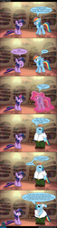 Size: 1280x5120 | Tagged: safe, artist:le-23, rainbow dash, twilight sparkle, alicorn, human, pegasus, pony, g4, character to character, comic, cross-eyed, crossover, dancing, dialogue, eyes closed, facehoof, family guy, female, frown, gritted teeth, grumpy, grumpy twilight, looking at you, magic, magic aura, male, mare, open mouth, peter griffin, pony to human, sitting, smiling, species swap, speech bubble, surfin bird, this is epic, this will end in pain, this will end in tears, transformation, twilight sparkle (alicorn), unamused, wide eyes