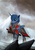 Size: 1400x2000 | Tagged: safe, artist:deltalinwie, princess luna, g4, armor, badass, female, mountain, solo, sword, warrior luna, weapon