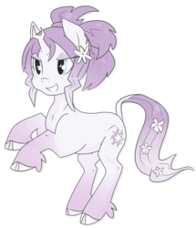 Size: 900x1046 | Tagged: safe, artist:rannarbananar, tree of harmony, oc, oc only, oc:harmony (heilos), classical unicorn, pony, g4, cloven hooves, horn, leonine tail, ponified, simple background, solo, transparent background