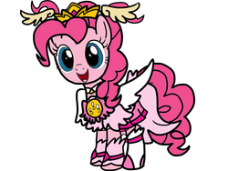 Size: 1024x768 | Tagged: safe, artist:omegaridersangou, pinkie pie, g4, cosplay, cure happy, female, glitter force, glitter lucky, precure, pretty cure, smile precure, solo, ultra cure happy