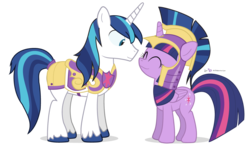 Size: 1000x600 | Tagged: safe, artist:dm29, shining armor, twilight sparkle, alicorn, pony, g4, duo, female, helmet, mare, simple background, transparent background, twilight sparkle (alicorn)