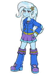 Size: 700x1000 | Tagged: safe, artist:ichibangravity, trixie, equestria girls, g4, female, solo