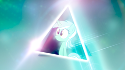 Size: 1920x1080 | Tagged: safe, artist:azery, artist:lazypixel, lyra heartstrings, pony, g4, bipedal, lens flare, solo, triangle, vector, wallpaper