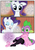 Size: 1741x2500 | Tagged: safe, artist:pyruvate, rarity, spike, comic:dragon queen, g4, blushing, camera, clothes, comic, crossdressing, dialogue, feet, femboy, femboy spike, high heels, male, nurse, nurse spike, sissy, stockings, undressing