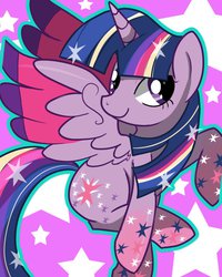 Size: 800x1000 | Tagged: safe, artist:je-lly, twilight sparkle, alicorn, pony, g4, female, mare, rainbow power, solo, twilight sparkle (alicorn)