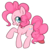 Size: 807x810 | Tagged: safe, artist:maren, pinkie pie, earth pony, pony, g4, female, open mouth, profile, simple background, solo, transparent background