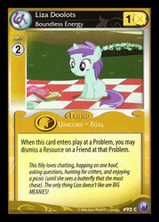 Size: 344x480 | Tagged: safe, enterplay, liza doolots, petunia, tootsie flute, canterlot nights, g4, my little pony collectible card game, ccg, solo