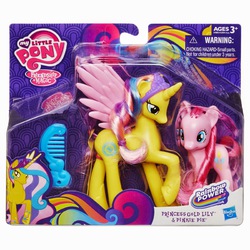 Size: 1600x1600 | Tagged: safe, pinkie pie, princess gold lily, alicorn, pony, g4, official, brushable, irl, photo, toy