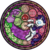 Size: 1999x2002 | Tagged: safe, artist:akili-amethyst, rarity, spike, g4, bowtie, disney, dive to the heart, eyes closed, fire ruby, inspiration manifestation book, kingdom hearts, stained glass