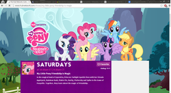 Size: 1362x740 | Tagged: safe, applejack, fluttershy, pinkie pie, rainbow dash, rarity, twilight sparkle, alicorn, pony, g4, /mlp/, fake, female, google chrome, mane six, mare, seems legit, tab humor, twilight sparkle (alicorn)