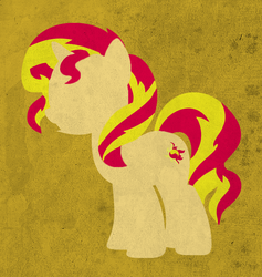 Size: 773x815 | Tagged: safe, artist:rin, sunset shimmer, pony, unicorn, g4, female, minimalist, no face, pixiv, solo