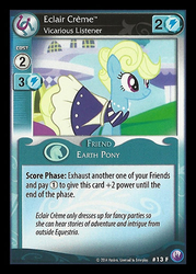 Size: 344x480 | Tagged: safe, enterplay, eclair créme, jangles, canterlot nights, g4, my little pony collectible card game, ccg, female, solo