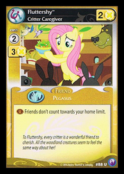 Size: 344x480 | Tagged: safe, enterplay, fluttershy, canterlot nights, g4, my little pony collectible card game, ccg, female, solo