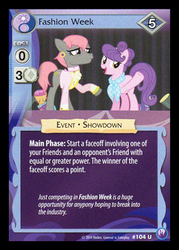 Size: 344x480 | Tagged: safe, enterplay, prim hemline, suri polomare, canterlot nights, g4, my little pony collectible card game, ccg, female