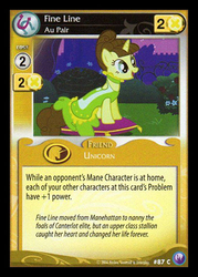 Size: 344x480 | Tagged: safe, enterplay, fine line, maxie, canterlot nights, g4, my little pony collectible card game, ccg, solo