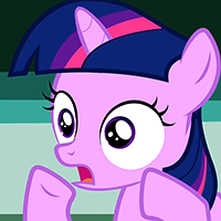 Size: 200x200 | Tagged: safe, screencap, twilight sparkle, pony, unicorn, g4, the cutie mark chronicles, cropped, female, filly, gasp, mare, open mouth, palindrome get, solo, younger