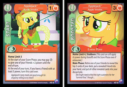 Size: 696x480 | Tagged: safe, enterplay, applejack, canterlot nights, g4, my little pony collectible card game, ccg