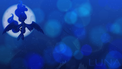 Size: 1920x1080 | Tagged: safe, artist:kelisah, artist:xris777, princess luna, g4, bubble, female, floating, moon, solo, vector, wallpaper