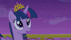 Size: 832x468 | Tagged: safe, screencap, princess cadance, twilight sparkle, alicorn, pony, g4, animated, balcony, crystal empire, crystal palace, duo, duo female, female, mare, singing, sisters-in-law, twilight sparkle (alicorn), you'll play your part