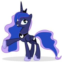 Size: 2000x2000 | Tagged: safe, artist:ritya9898, princess luna, alicorn, pony, g4, twilight's kingdom, and then there's this asshole, female, high res, mare, simple background, solo, transparent background, vector
