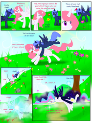 Size: 1024x1365 | Tagged: safe, artist:livinlovindude, princess celestia, princess luna, alicorn, pony, comic:for the plot, g4, comic, filly, flower, tree