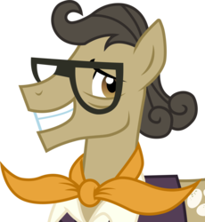 Size: 1877x2043 | Tagged: safe, artist:cloudy glow, match game, earth pony, pony, g4, glasses, male, simple background, solo, stallion, transparent background