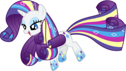 Size: 2185x1245 | Tagged: safe, artist:whizzball2, rarity, g4, twilight's kingdom, female, rainbow power, simple background, solo, transparent background, vector