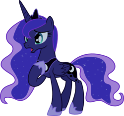 Size: 659x620 | Tagged: safe, artist:lightningbolt, derpibooru exclusive, princess luna, pony, g4, twilight's kingdom, female, night, show accurate, simple background, solo, svg, transparent background, vector