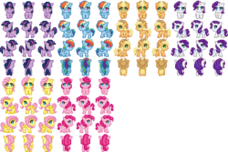 Size: 384x256 | Tagged: safe, artist:ashwolf, applejack, fluttershy, pinkie pie, rainbow dash, rarity, twilight sparkle, g4, mane six, rpg, rpg maker vx ace