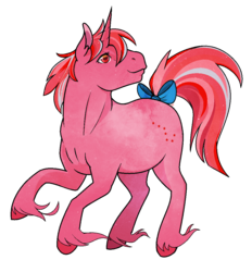 Size: 982x1056 | Tagged: safe, artist:oneeyedsheep, galaxy (g1), pony, unicorn, g1, female, ms paint, simple background, solo, transparent, transparent background, unshorn fetlocks