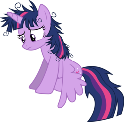 Size: 5900x5810 | Tagged: safe, artist:90sigma, twilight sparkle, alicorn, pony, g4, inspiration manifestation, .svg available, absurd resolution, female, mare, messy hair, messy mane, simple background, solo, transparent background, twilight sparkle (alicorn), vector
