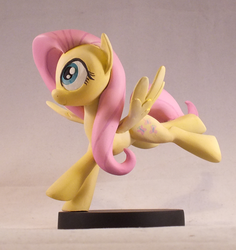 Size: 800x848 | Tagged: safe, artist:frozenpyro71, fluttershy, g4, action pose, craft, irl, sculpture, solo, spread wings