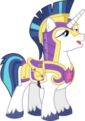 Size: 4160x5930 | Tagged: safe, artist:90sigma, shining armor, equestria games (episode), g4, absurd resolution, armor, male, royal guard, simple background, solo, standing, transparent background, vector