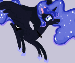 Size: 788x660 | Tagged: safe, artist:sugaryboogary, princess luna, g4, female, simple background, solo