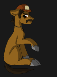 Size: 387x527 | Tagged: safe, artist:that-one-outcast, pony, kenny, kenny (the walking dead), ponified, solo, the walking dead