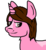 Size: 809x873 | Tagged: safe, artist:that-one-outcast, pony, carly, carly (the walking dead), ponified, solo, the walking dead