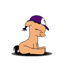 Size: 368x402 | Tagged: safe, artist:raptor1701, pony, clementine (walking dead), ponified, solo, the walking dead