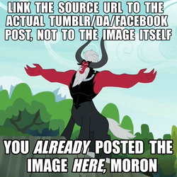 Size: 871x872 | Tagged: safe, lord tirek, g4, my little pony: friendship is magic, twilight's kingdom, exploitable meme, image macro, irony, lord tirek's outstretched arms, male, meme, meta, solo