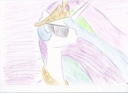 Size: 2338x1700 | Tagged: safe, artist:kvedja, princess celestia, g4, female, solo, traditional art