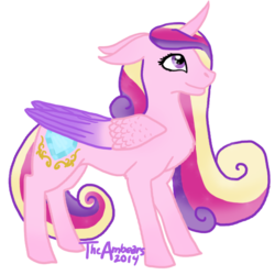 Size: 700x700 | Tagged: safe, artist:theambears, princess cadance, alicorn, pony, g4, female, mare, simple background, solo, transparent background