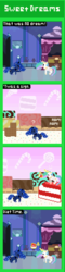 Size: 440x1820 | Tagged: safe, artist:zztfox, princess celestia, princess luna, twilight sparkle, g4, cake, cakelestia, dream walker luna, magic, pixel art