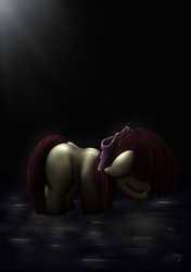 Size: 3496x4960 | Tagged: safe, artist:rameslack, apple bloom, g4, alone, female, sad, solo