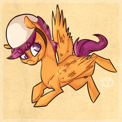 Size: 500x500 | Tagged: safe, artist:h0pelord, scootaloo, g4, female, solo