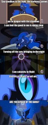 Size: 467x1200 | Tagged: safe, nightmare moon, princess luna, g4, image macro, mega man (series), meme, shadow man, song reference, the megas