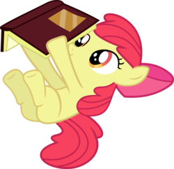 Size: 3553x3441 | Tagged: safe, artist:porygon2z, apple bloom, earth pony, pony, g4, somepony to watch over me, adorabloom, book, cute, female, high res, on back, reading, silly, silly pony, simple background, solo, transparent background, vector