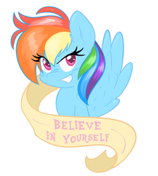 Size: 2448x2737 | Tagged: safe, artist:ambris, rainbow dash, g4, female, high res, positive message, positive ponies, solo